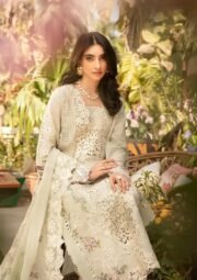 Meher - Luxury Dhanak 3PC Chikenkari Heavy Embroidered Suit - Image 3