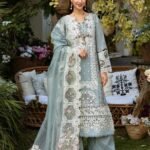 Khushbu - Luxury Dhanak Heavy Chikenkari Embroidered 3PC Suit