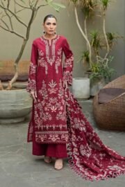 Ismera- Luxury 3PC Chikenkari Heavy Embroidered Suit | ZF-105 Zaroon Luxe '26 - Image 2