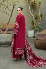 Ismera- Luxury 3PC Chikenkari Heavy Embroidered Suit | ZF-105 Zaroon Luxe '26 - Image 3