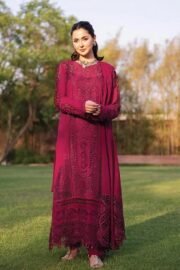 Zara - Luxury 3PC Chikenkari Heavy Embroidered Suit | ZF-S 070 Unstitched Zaroon Luxe '26 - Image 2